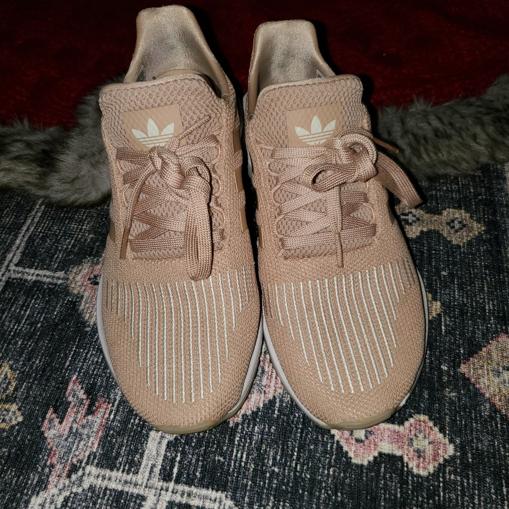 Adidas Women's Beige/ Pinkish Sneakers